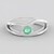 Anello in argento con Smeraldo Russo