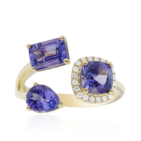 Anello in oro con Tanzanite AAA (CIRARI)