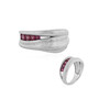 Zilveren ring met rhodolieten (SAELOCANA)