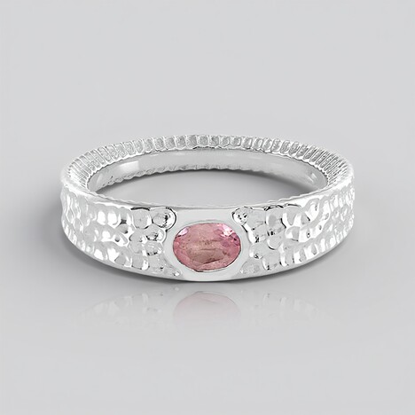 Anello in argento con Tormalina Rosa (SAELOCANA)