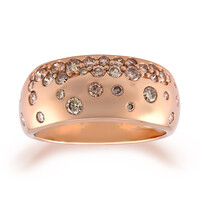 Anello in oro con Diamante Rose de France SI1 di Argyle