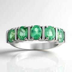 Anello in argento con Cianite Menta