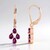 Orecchini in argento con Granato Magenta