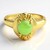 Anello in argento con Crisoprasio Imperiale