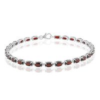 Granat-Silberarmband