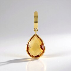Ciondolo in argento con Citrino Brandy