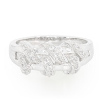 Bague en argent et Topaze blanche