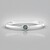 Anello in oro con Diamante Blu I3