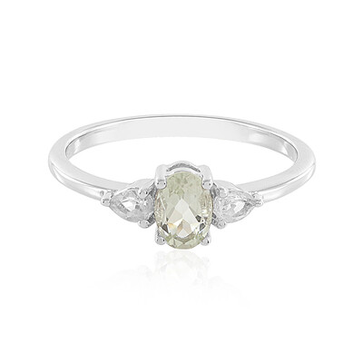 Anello in argento con Ametista Verde