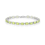 Peridot-Silberarmband