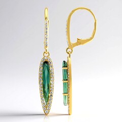 Orecchini in argento con Indicolite (Adela Silber)