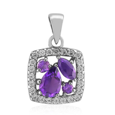 Sibirischer Amethyst-Silberanhänger