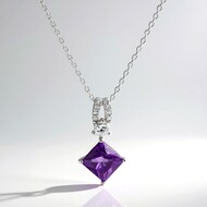 Collar en plata con Amatista