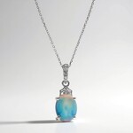 Collana in oro con Opale di Welo AAA