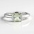 Anello in argento con Ametista Verde