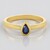 Anello in argento con Cianite