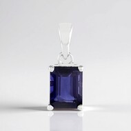 Pendentif en argent et Iolite