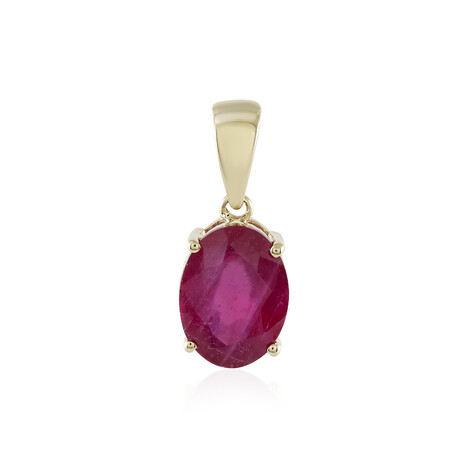 9K Madagascar Ruby Gold Pendant