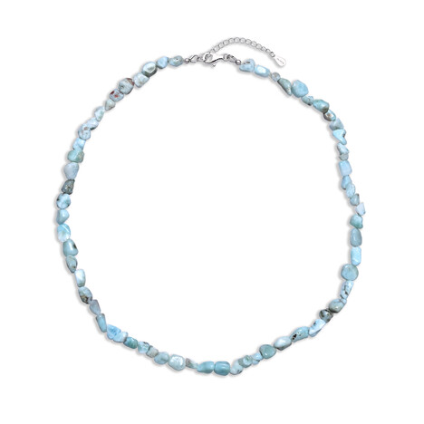 Collar en plata con Larimar