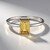 Anello in argento con Zircone Giallo