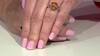 Gouden ring met een sfaleriet (CIRARI)