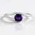 Anello in argento con Ametista Zambiana (de Melo)