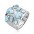 Bague en argent et Larimar