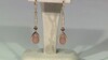 Pendientes en plata con Piedra de luna melocotón (KM by Juwelo)