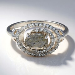 Anello in argento con Labradorite