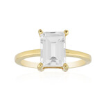 Anello in argento con Topazio Bianco