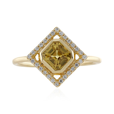 Gelber Zirkon-Goldring