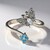 Anello in argento con Topazio Bianco