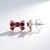 Orecchini in argento con Rodolite (Gems en Vogue)