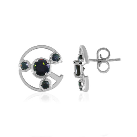 Boucles d'oreilles en argent et Opale Mezezo