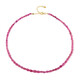Collana in argento con Zaffiro Rosa del Madagascar