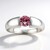 Anello in argento con Zircone Rosa