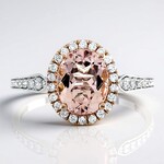 Anello in oro con Morganite AAA (CIRARI)