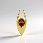 Ciondolo in argento con Citrino Madeira (MONOSONO COLLECTION)