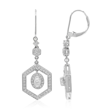 Pendientes en oro con Diamante SI1 (H) (CIRARI)