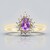 Anello in oro con Zaffiro Ceylon Porpora