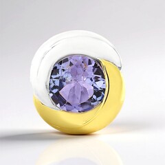 Ciondolo in argento con Tanzanite (MONOSONO COLLECTION)