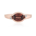 Anillo en plata con Zircón rosado (Adela Silber)