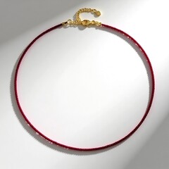 Collana in argento con Rubino Tanzania