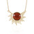 Hessonit-Granat-Silbercollier