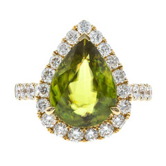 Anello in oro con Sfene (CIRARI)