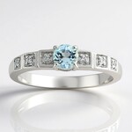 Bague en argent et Amblygonite