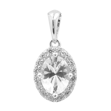 Pendentif en argent et Danburite