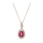 Collana in oro con Rodolite