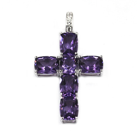 Ciondolo in argento con Ametista Boliviana