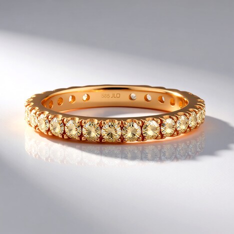 Anello in oro con Diamante Rose de France SI1 di Argyle (Annette)